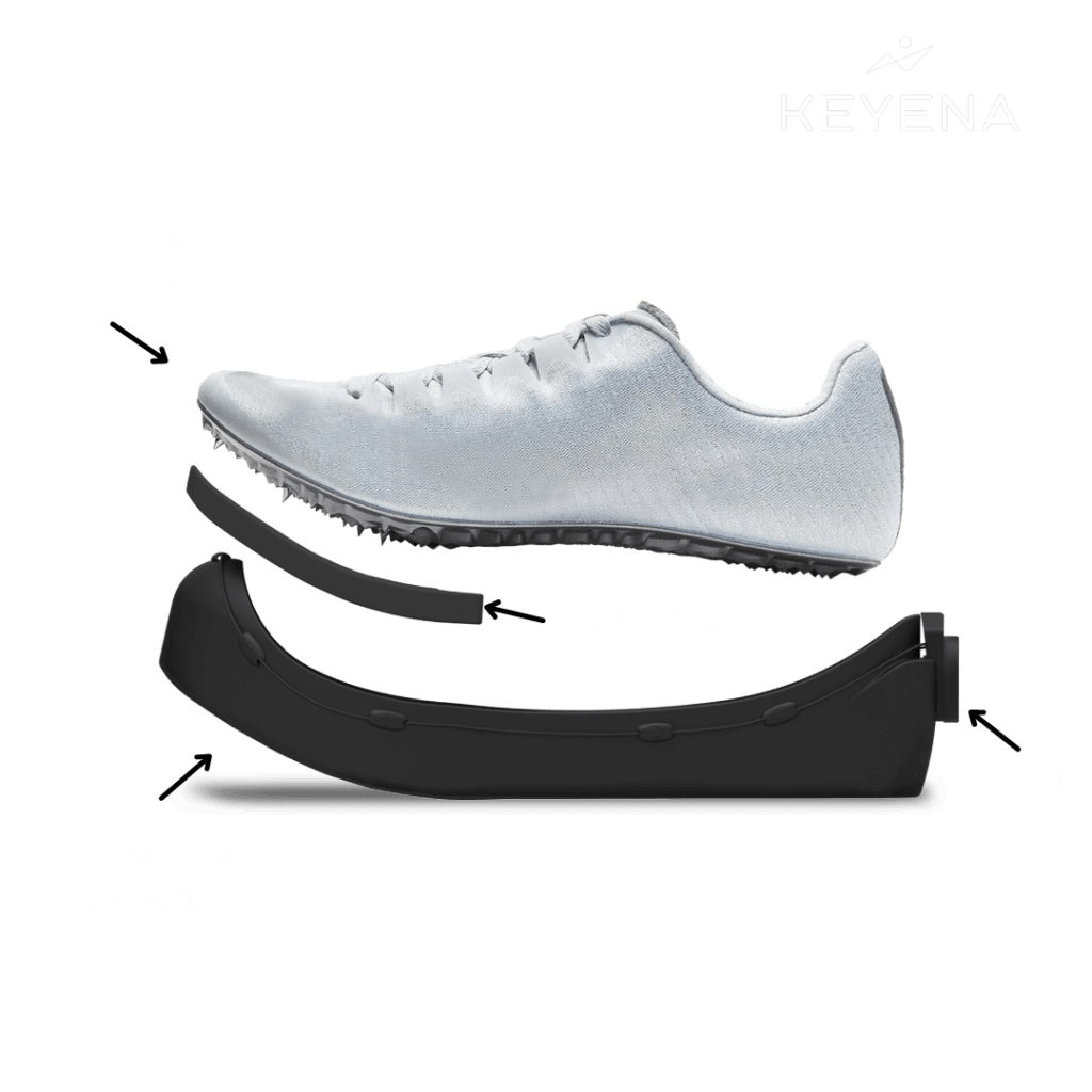 Keyena protección para clavos de atletismo Key One