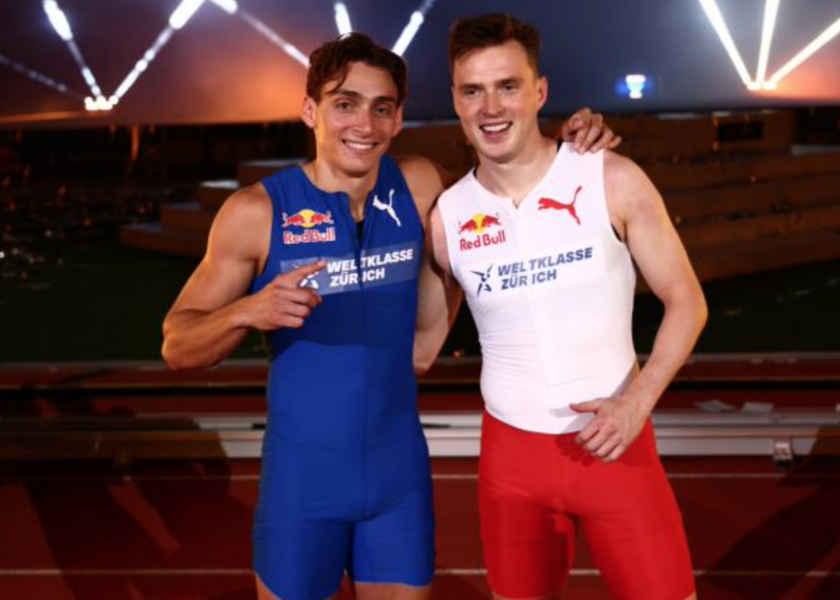 Armand Duplantis et Karsten Warholm